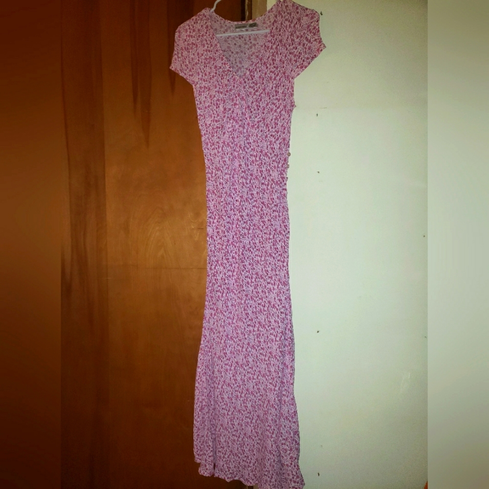 Pink Newport News Short Sleeve Dress, Women's Size 10
